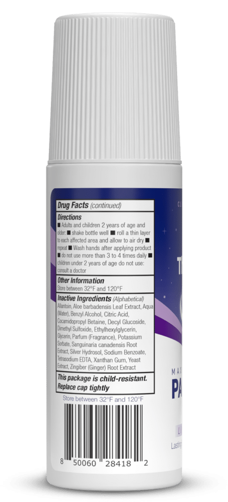 nighttime pain relief roll on with lidocaine